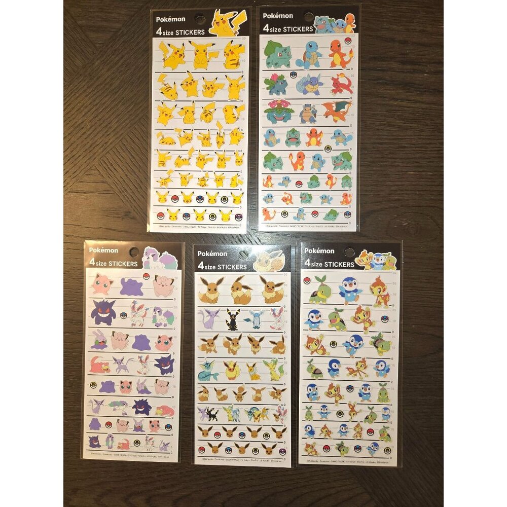 From my trip‎ to Japan: Pokemon Stickers